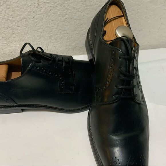 Jose Real BLACK - VERO CUOIO  Italian Leather Mens Shoes size  46 lace up main image 4